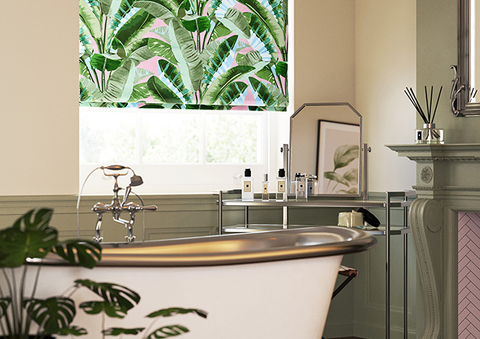 Rodeo Drive, Green Pink - Twist&Fit Roman Blind - Image 5